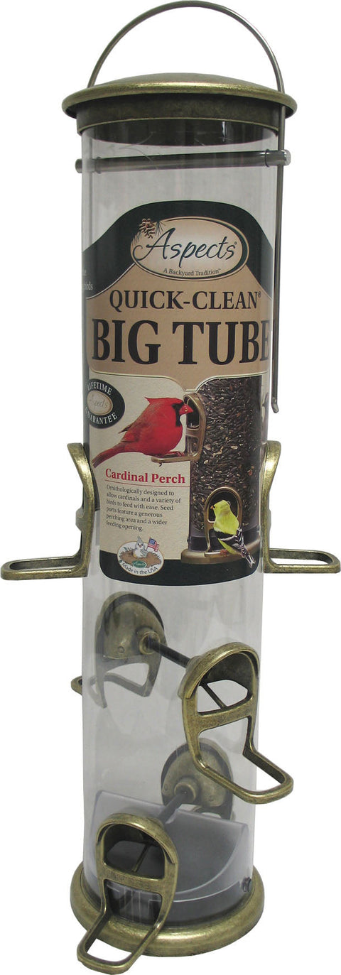 Aspects Quick-Clean Big Tube Seed Feeder