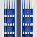 ANDIS UNIVERSAL COMBS SET LG-8 PC BLUE