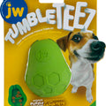 JW TUMBLE TEEZ TREAT DOG TOY SM GREEN