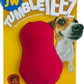 JW TUMBLE TEEZ TREAT DOG TOY MD RED