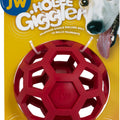 JW HOL-EE GIGGLER DOG TOY 4.5 IN RED
