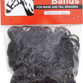 RUBBER HORSE BRAID BANDS 5 IN-500 PK BROWN