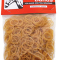 RUBBER HORSE BRAID BANDS 5 IN-500 PK CHESTNUT