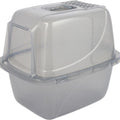VAN NESS TRANSLUCENT ENCLOSED CAT LITTER PAN XTR GIANT SMOKE
