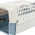 VAN NESS CALM CARRIER W/EASY LOAD DRAWER 13X14X20 IN BLUE/WHITE