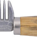 ALUMINUM TAIL COMB W/WOOD HANDLE 6 IN