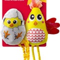 KONG SCRATTLES CHICKEN 2 PK YELLOW