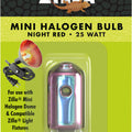 NIGHT RED MINI HALOGEN BULB 25 WATT