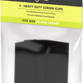 HEAVY DUTY SCREEN CLIPS LG BLACK