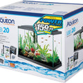 AQUEON LED AQUARIUM KIT RECTANGLE PREPRICED 20 GAL-24X12X16 BLACK