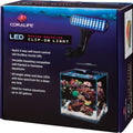 CORALIFE LED CLIP-ON MARINE AQUARIUM LIGHT FIXTURE UP TO 20 GAL BLACK