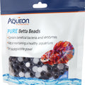 AQUEON PURE BETTA BEADS 12 OZ BLACK/WHITE