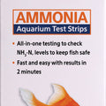 AQUEON AMMONIA AQUARIUM TEST STRIPS 50 CT