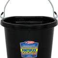 FORTIFLEX FLAT BACK BUCKET 14 QT BLACK