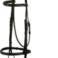 GATSBY FANCY STITCHED RAISED ENGLISH BRIDLE HORSE HAVANA