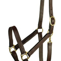 GATSBY LEATHER ADJUSTABLE TURNOUT HALTER COB HAVANA