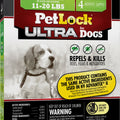 PETLOCK ULTRA FLEA & TICK CONTROL FOR DOGS 11-20 LB-4 PK