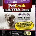 PETLOCK ULTRA FLEA & TICK CONTROL FOR DOGS 21-55 LB-4 PK