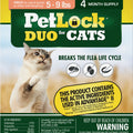 PETLOCK DUO FLEA & TICK CONTROL FOR CATS 5-9 LB-4 PK