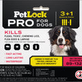 PETLOCK PRO FLEA & TICK CONTROL FOR DOGS 89-132 LB-4 PK