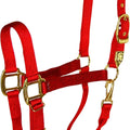 HAMILTON ADJUSTABLE CHIN HALTER W/SNAP AVG RED
