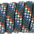 HAMILTON POLY LEAD W/BOLT SNAP 10 FT CONFETTI GREEN