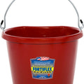 FORTIFLEX ECONOMY FLAT BACK BUCKET 20 QT RED