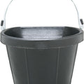 FORTIFLEX RUBBER FLAT BACK BUCKET 18 QT BLACK