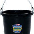 FORTIFLEX FLAT BACK BUCKET 24 QT BLACK