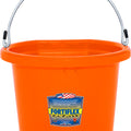FORTIFLEX FLAT BACK BUCKET 20 QT TANGERINE