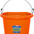 FORTIFLEX FLAT BACK BUCKET 8 QT TANGERINE