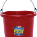 Fortex/Fortiflex FB-124 R Flat-Sided Red Bucket, 24 Quart