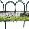 GARD'N BORDER ROUND FOLDING BORDER FENCE 10 IN X 10 FT GREEN