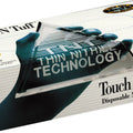 TOUCH N TUFF DISPOSABLE NITRILE GLOVES SM-100 CT TEAL