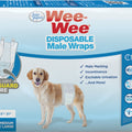 WEE-WEE MALE DOG WRAPS W/WETNESS INDICATOR MD/LG-12 PK