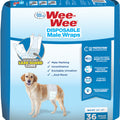 WEE-WEE DISPOSABLE MALE DOG WRAPS MD/LG-36 PK