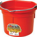 LITTLE GIANT DURAFLEX PLASTIC FLAT BACK BUCKET 8 QT RED