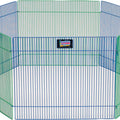 SMALL ANIMAL PLAY PEN 15X19 IN WHITE
