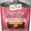 TRIUMPH GRAIN FREE JERKY DOG TREATS 24 OZ SALMON/SWEET PO