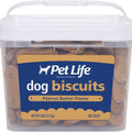 PET LIFE DOG BISCUITS BUCKET 6 LB PEANUT BUTTER