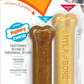 NYLABONE PUPPY CHEW CLASSIC BONE XS-2 PK CHICKEN/PB