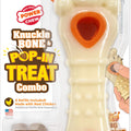 NYLABONE POWER CHEW KNUCKLE BONE & POP-IN TREAT WOLF CHICKEN