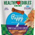 HEALTHY EDIBLES PUPPY NATURAL CHEW PETITE 12.4 OZ TURKEY/SWEET PO