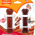 NYLABONE POWER CHEW BASTED BLAST PETITE-2 PK BACON/STEAK