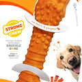 NYLABONE STRONG CHEW LIMITED EDITION RUBBER BONE XL BACON/CHEESE