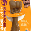 NYLABONE STRONG CHEW REALI INGREDIENT FEMUR SM BISON & VEN