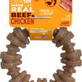 NYLABONE STRONG CHEW REAL INGREDIENT RING XL BF & CKN