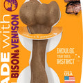 NYLABONE STRONG CHEW REAL INGREDIENT FEMUR LG BISON & VEN