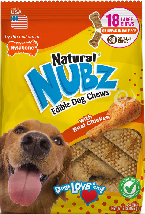 NYLABONE NUBZ DOG CHEW TREATS