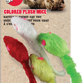 SPOT PLUSH MICE W/ CATNIP 4 PK ASSORTED